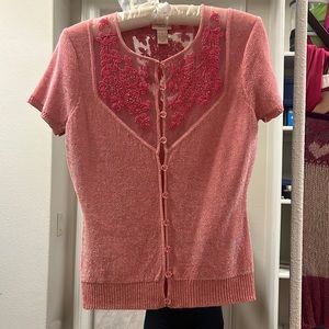 Tracy Reese NYC coral top